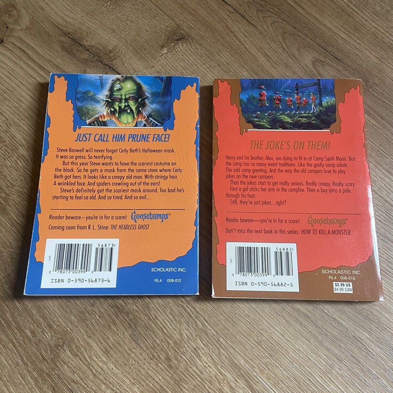 Lot Of 2 Goosebumps #36 The Haunted Mask II & Ghost Camp #45 1st Ed PB Books Vtg gallery