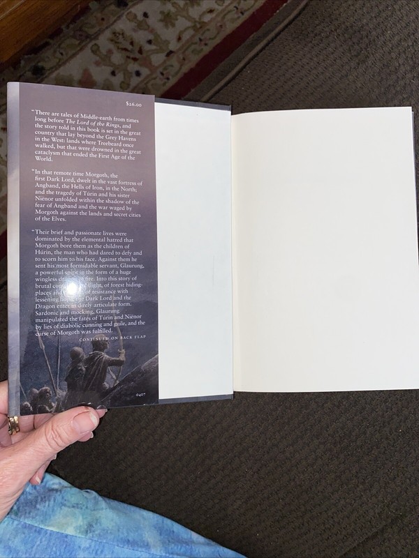 THE CHILDREN OF HURIN J.R.R. Tolkien Alan Lee Illustrated First Ed/4th Print VG+ gallery