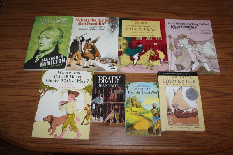 8 Jean Fritz History Biography Chapter Books Lot Teacher Child Franklin Revere