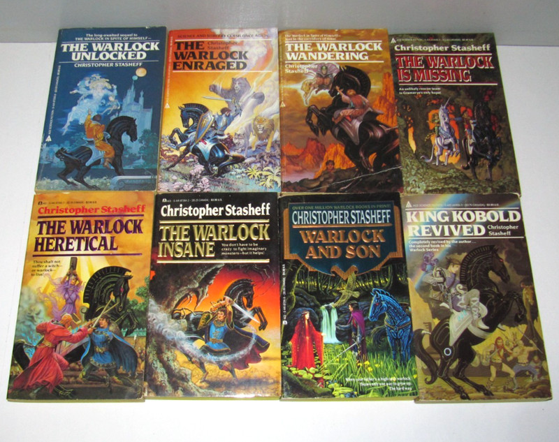 Lot of 8 Warlock of Gramarye books by Christopher Stasheff PB