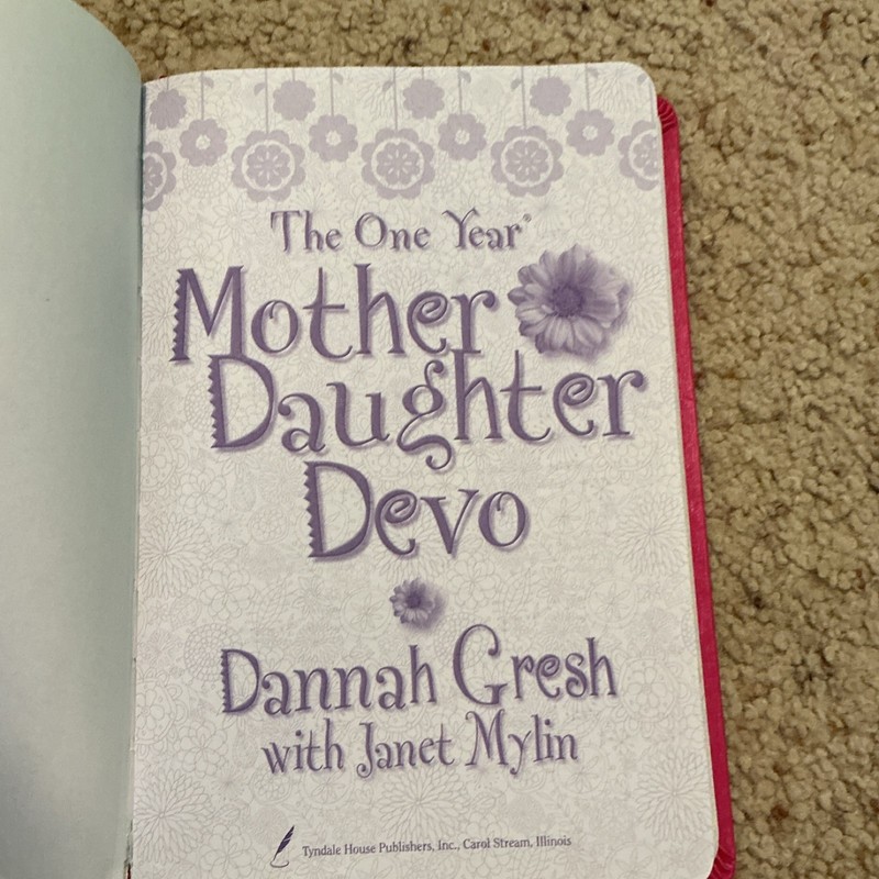 The One Year Mother Daughter Devo by Dannah Gresh Hardcover Ages 9-12