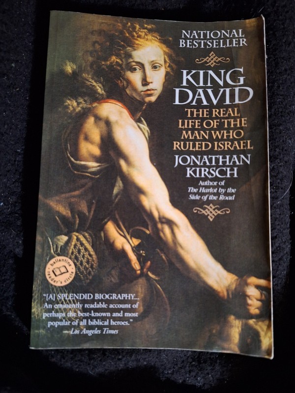 Used KING DAVID Novel by Jonathon Kirsch~National Bestseller~386 Pages~#KDAV