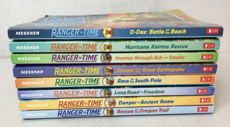 Lot of 8 RANGER IN TIME Series Books 1-8 By Kate Messner Paperbacks Chapter RL 4