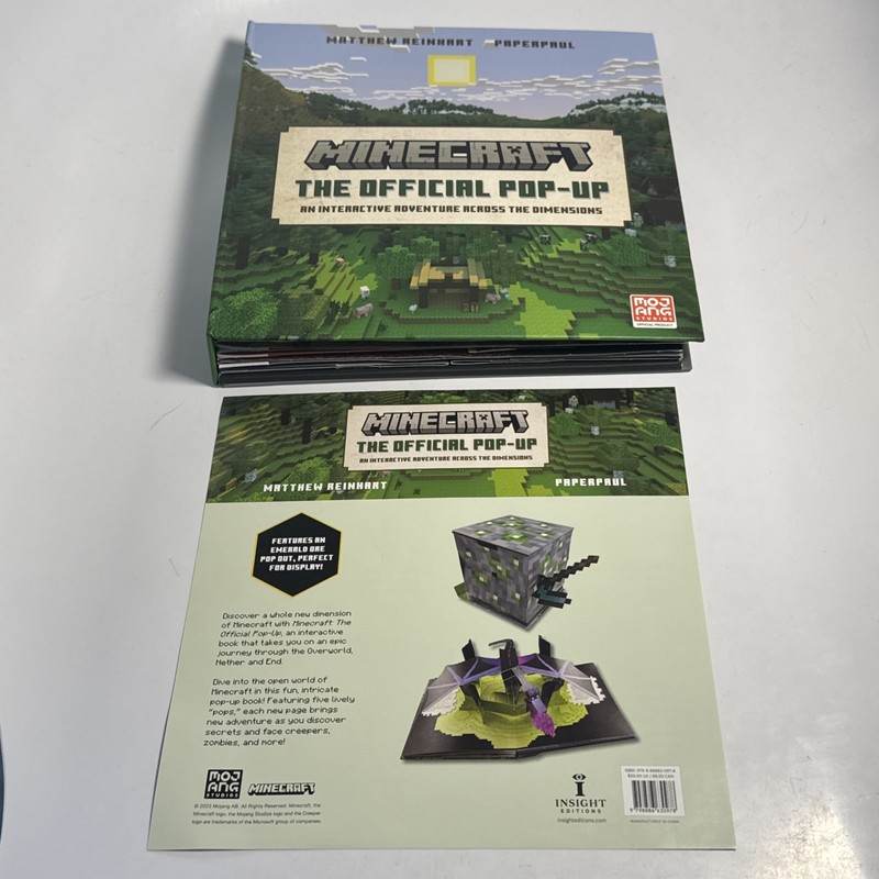 New Minecraft The Official Pop Up Book Matthew Reinhart Mojang Rare HTF Sealed