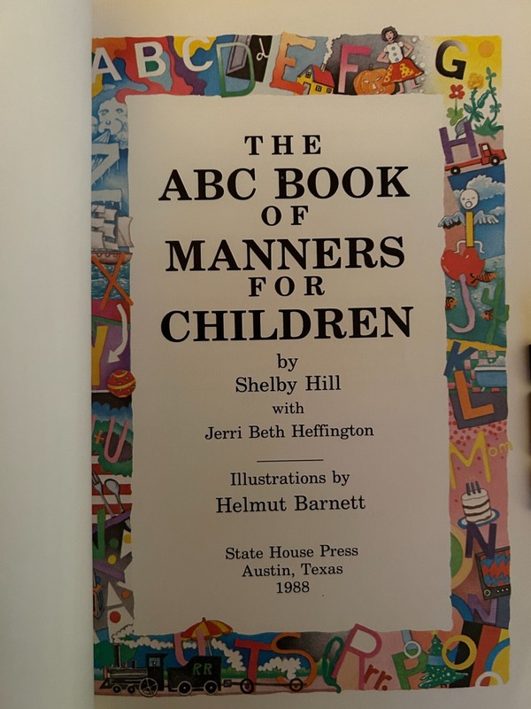 The ABC Book of Manners For Children by Shelby Hill gallery