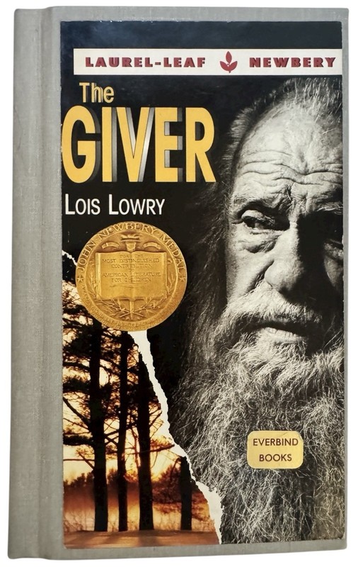 THE GIVER by Lois Lowry 1994 EVERBIND Hardcover Laurel-Leaf Newbery RARE