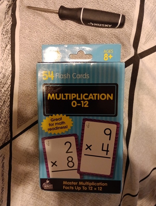 Multiplication 0 to 12 by Brighter Child (2006, Cards,Flash Cards)