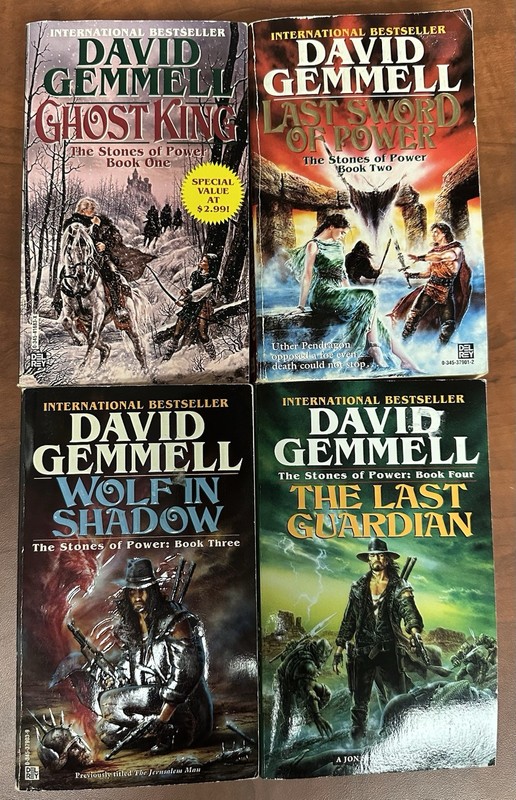 LOT (4) David Gemmell, Stones of Power – Ghost King/Last Sword/Wolf, Paper, Used