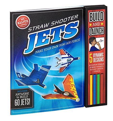 Klutz Straw Shooter Jets Activity Kit – – Paperback – Very Good