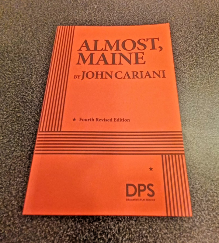 Almost, Maine by John Cariani Play Script Paperback Book Fourth Revised Ed New
