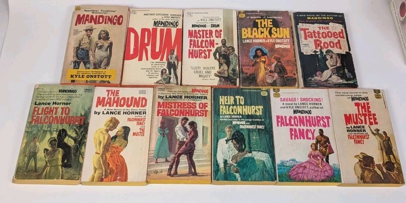 Vintage Mandingo Falconhurst Series Paperback Book Lot 10 Onstott Horner Fawcett