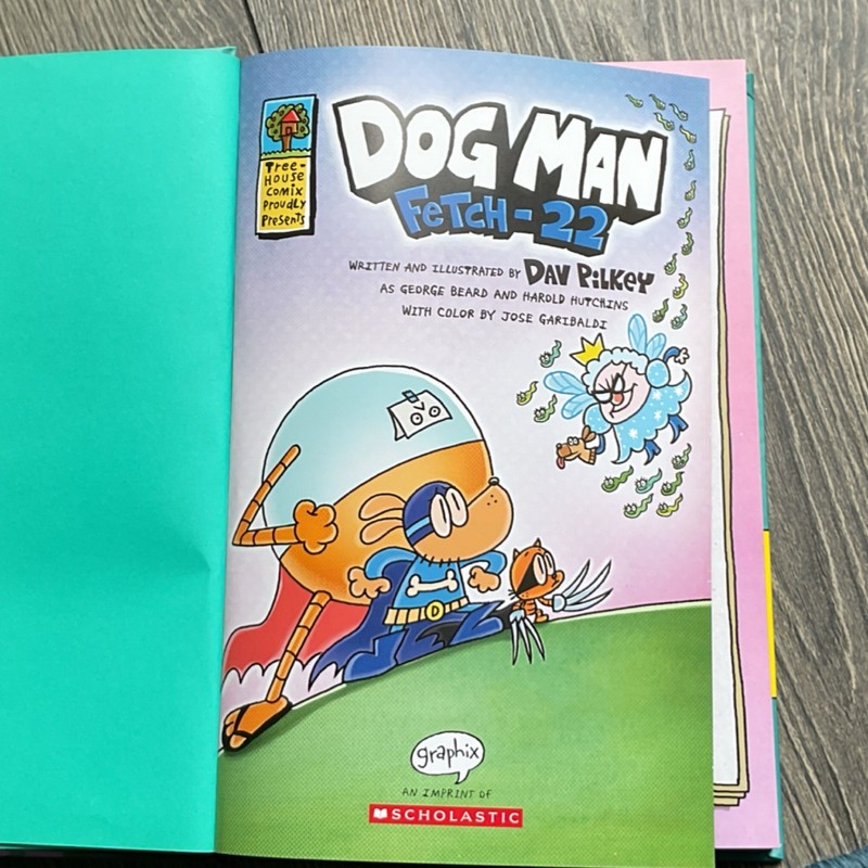 Dav Pilkey Dog Man #8 Fetch-22 Hardcover 1st Ed 2019 Scholastic Graphic Novel gallery