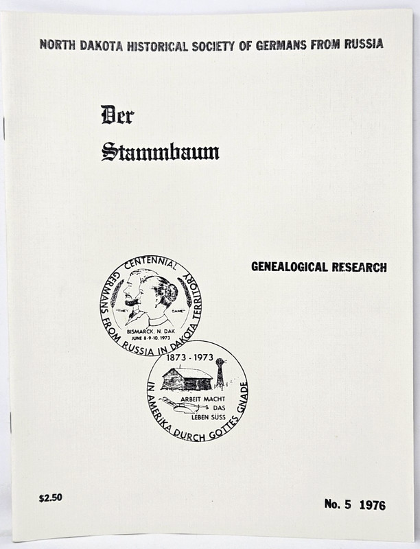 5 Der Stammbaum Genealogical Research North Dakota Germans from Russia 1975-1980 gallery