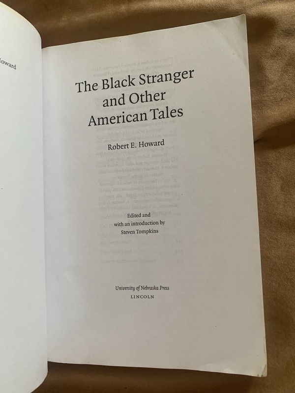 Black Stranger and Other American Tales by Robert E. Howard (2005, Trade... gallery