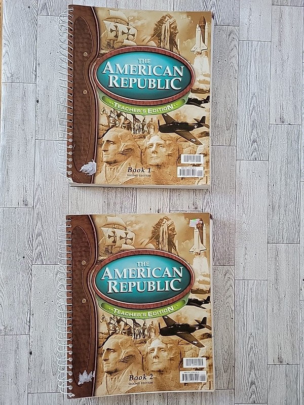 American Republic Christian School Teachers Ed 2nd Book 1 & 2 Spiral Home BJU