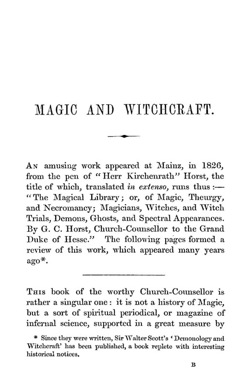 1852 Magic And Witchcraft 113 Pages gallery
