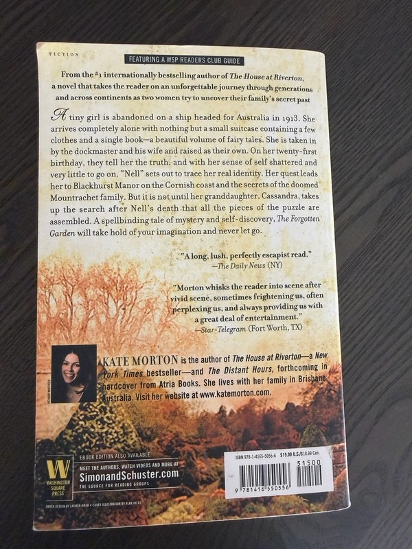 Forgotten Garden : A Novel by Kate Morton (2010, Trade Paperback) gallery