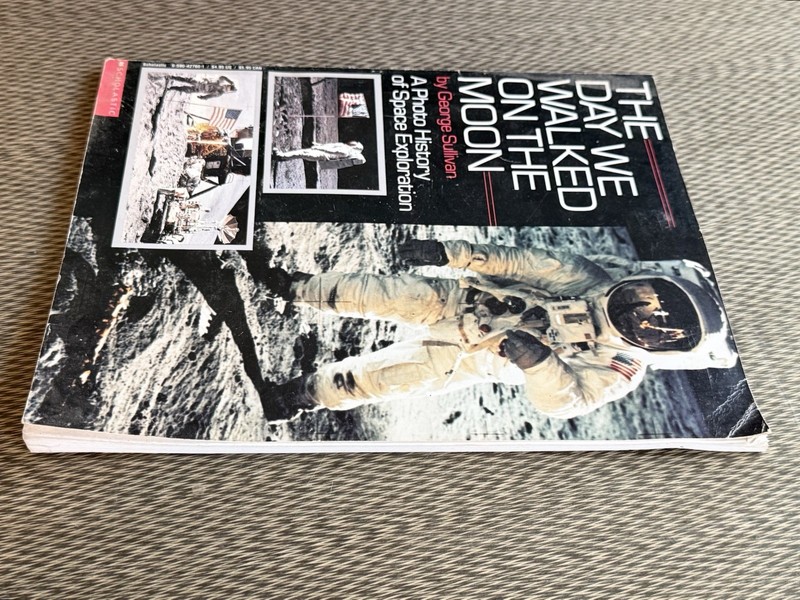 Vintage 1990 The Day We Walked on the Moon George Sullivan Scholastic PB Illus gallery
