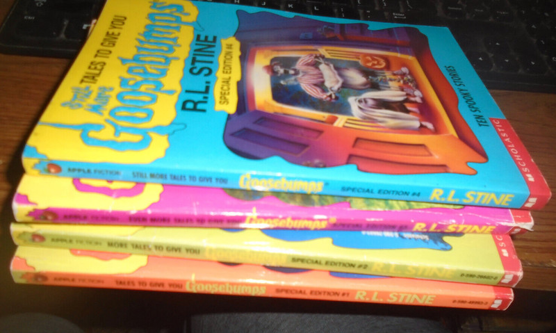 4 Tales To Give You Goosebumps books #1,2,3,4 R.L. Stine*#2 is first printing