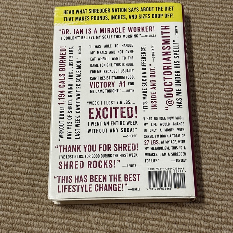 Shred the Revolutionary Diet 6 Weeks 4 Inches 2 Sizes by Ian K. Smith hardcover gallery