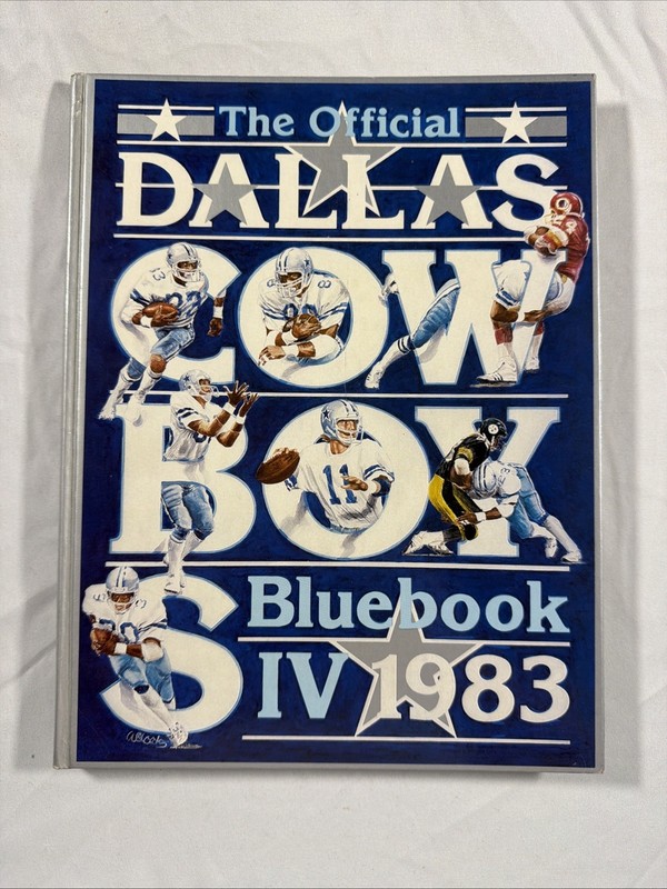 The Official 1983 Dallas Cowboys Bluebook IV Singed By #88 Drew Pearson