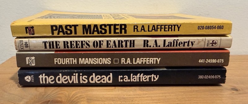 R.A. Lafferty Past Master/Reefs of Earth/Fourth Mansions/The Devil Is Dead Lot