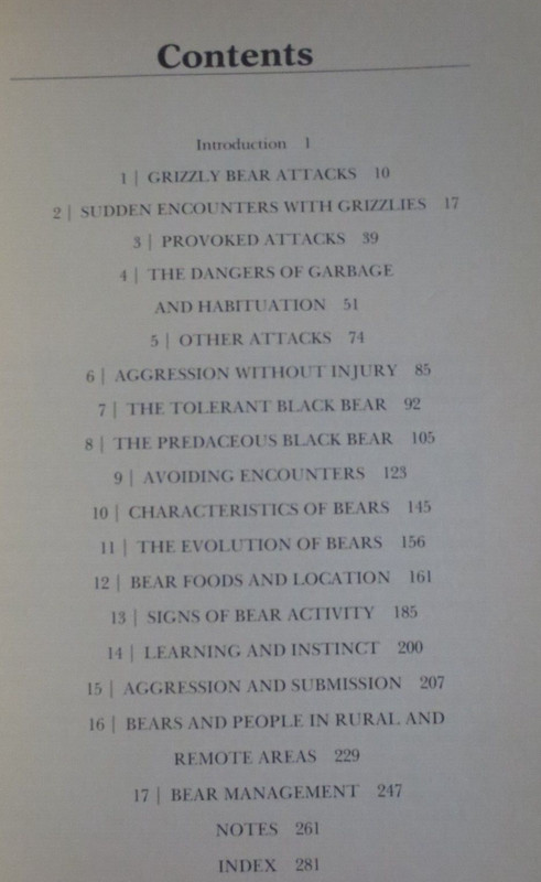Bear Attacks Their Causes and Avoidance Stephen Herrero Papaerback 287 Pages gallery