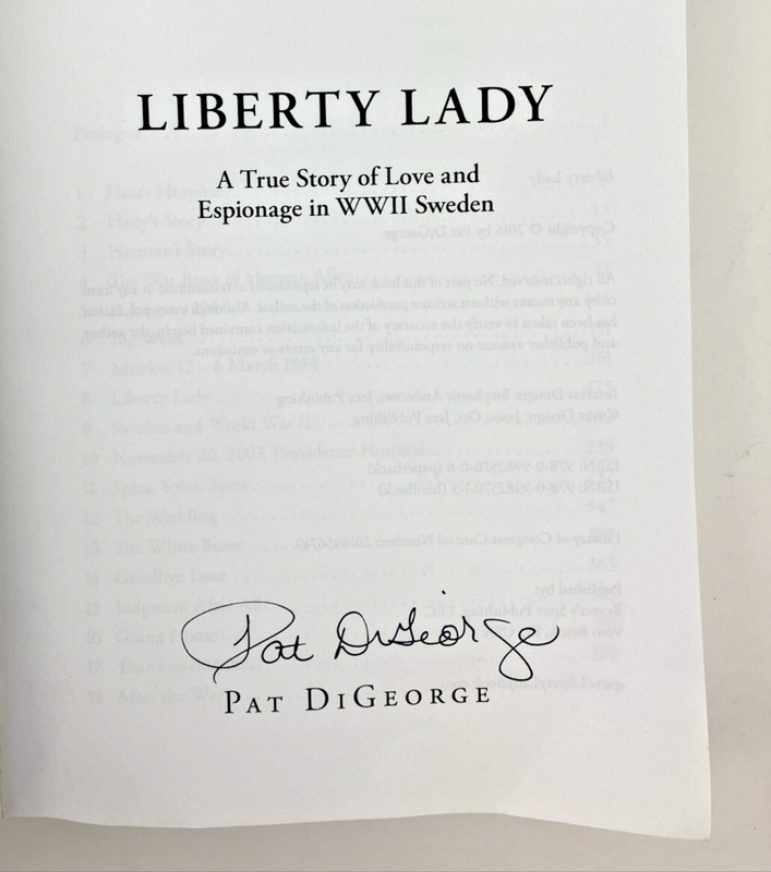 Liberty Lady A True Story of Love and Espionage Paperback *SIGNED COPY*