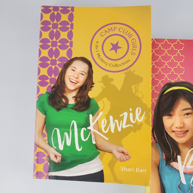Lot of 3 Camp Club Girls 4 in 1 Mystery Books Kate Bailey McKenzie Christian gallery