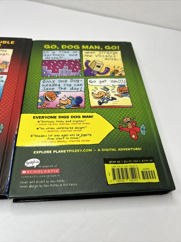 Dog Man Ser.: Dog Man : A Graphic Novel by Dav Pilkey (2016, Hardcover) Lot Of 3 gallery