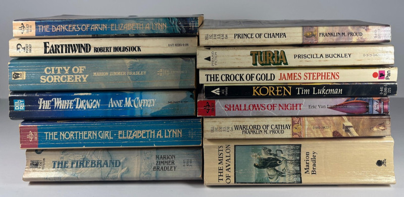 14 Vintage Paperbacks - Fantasy, Sword & Sorcery, Heroic Adventure Lot gallery