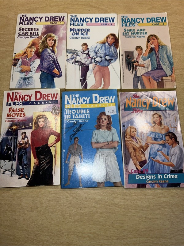 The Nancy Drew Files Paperback Book Lot Of 6 (1, 3, 4, 9, 31, 89) Carolyn Keene