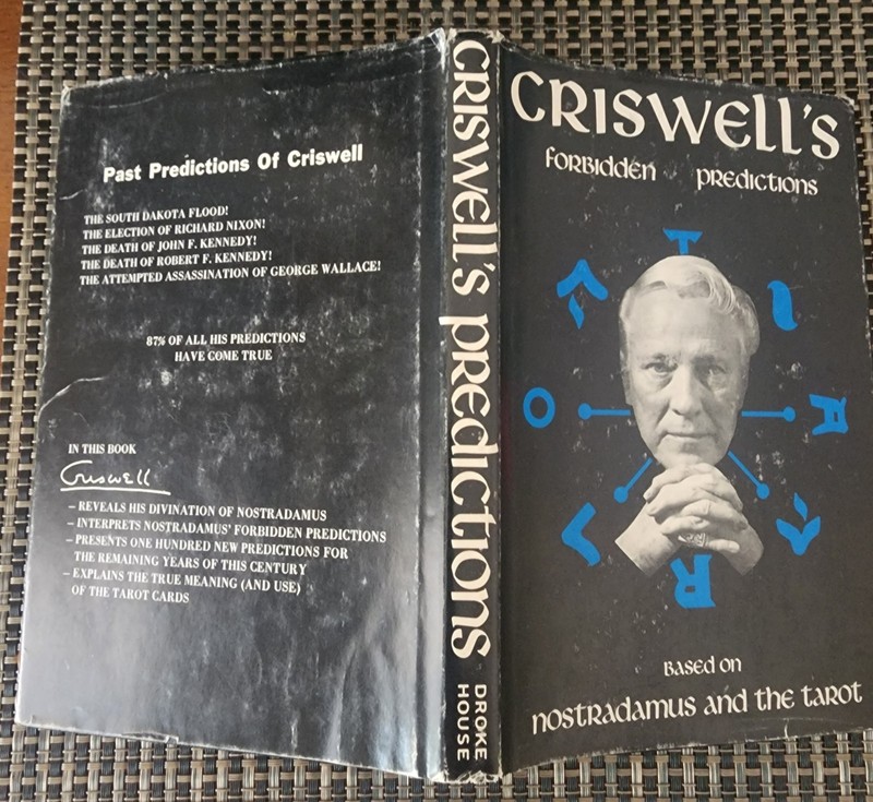 Criswell's Forbidden Predictions Nostradamus Tarot 1972 First Edition DJ gallery