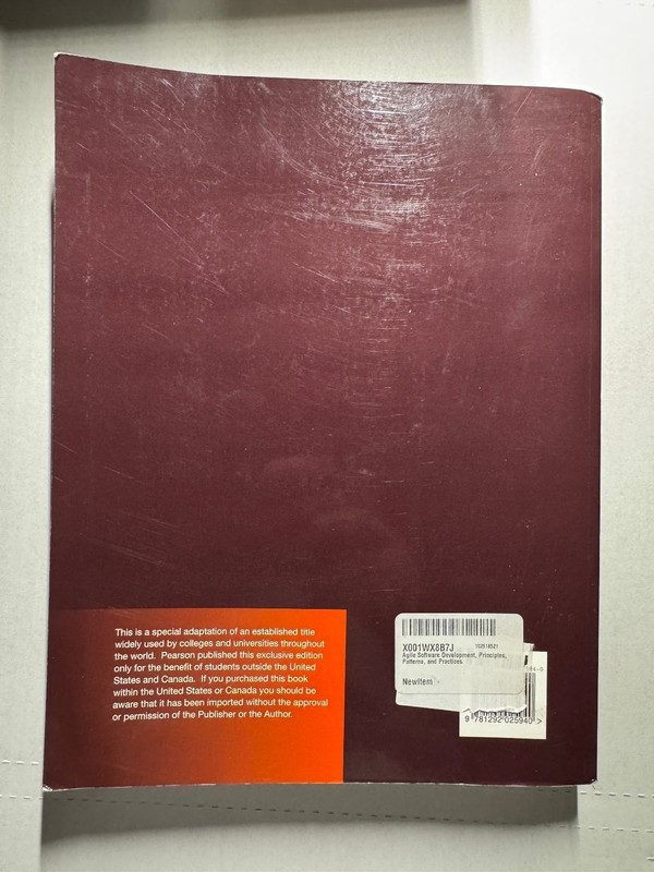 Agile Software Development Robert C. Martin New International Edition Pearson gallery