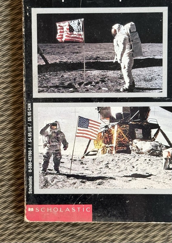 Vintage 1990 The Day We Walked on the Moon George Sullivan Scholastic PB Illus gallery