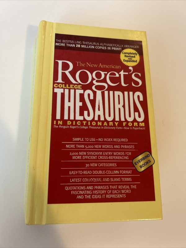 New American Roget’s College Thesaurus in Dictionary Form Everbind Books