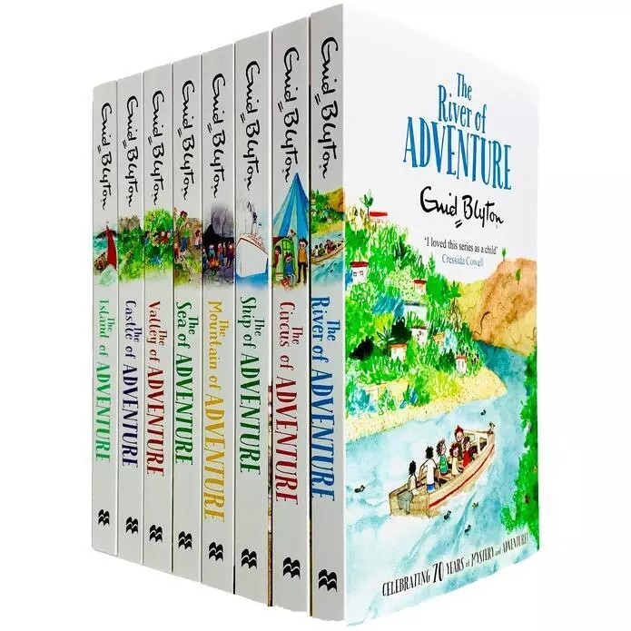 Enid Blyton Book Adventure Series 8 Books Set Collection Children Classic Books