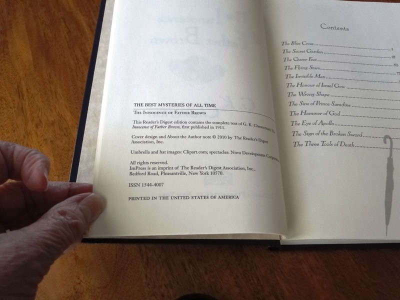 The Innocence of Father Brown By G. K. Chesterton Impress Mystery 2010 Hardcover gallery
