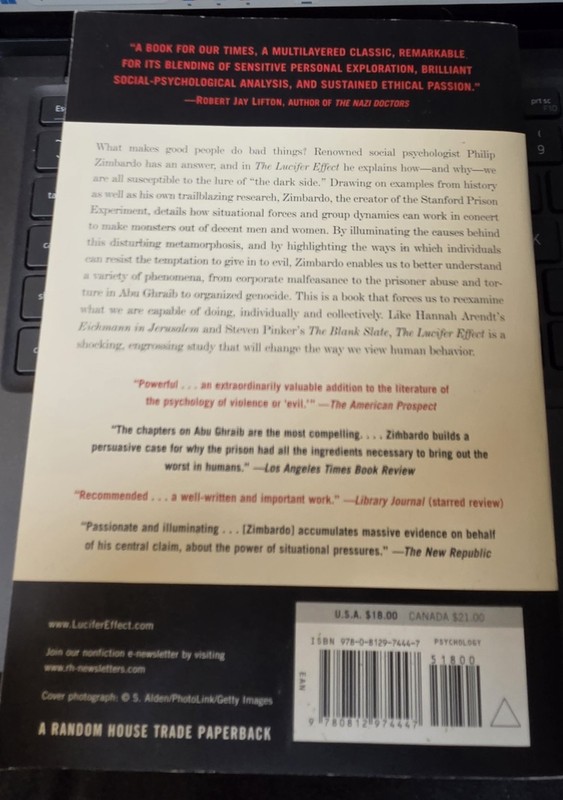 Lucifer Effect: Understanding How Good People Turn Evil- Zimbardo- PB Psychology gallery