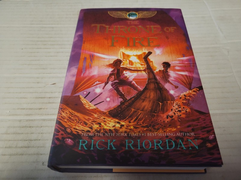 The Tyrone of Fire by Rick Riordan (2011, Hardcover) SIGNED 1st/1st
