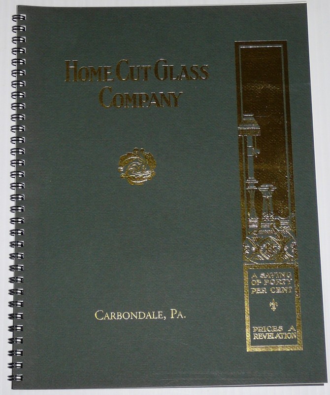 4 Cut Engraved Glass American Catalogs Bundle A^Mt Washington Home Linford Ung