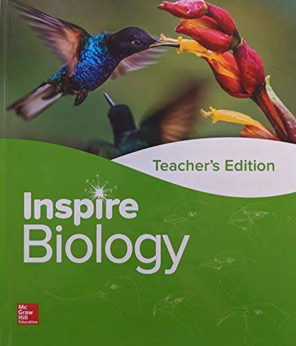 Inspire Science: Biology, G9-12 Teacher Edition, Pub Year 2020, 9780 – VERY GOOD