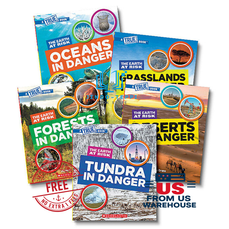 A True Book: The Earth at Risk Value Pack (5 Books) Scholastic Biomes Set