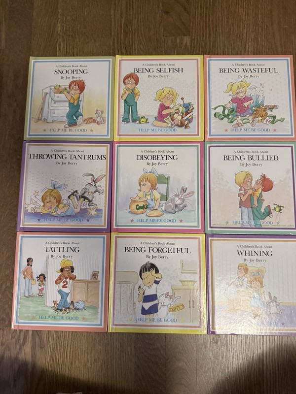 Lot of 9 Vintage Help Me Be Good Children’s Books, Joy Berry, Hardcover