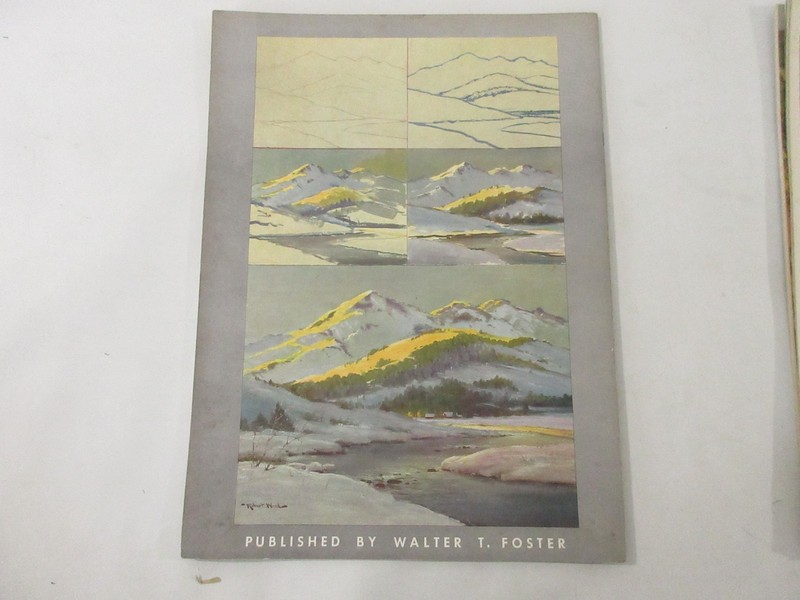 Vintage Walter Foster Art Books Set: How to Draw & Paint Landscapes, Seascapes gallery