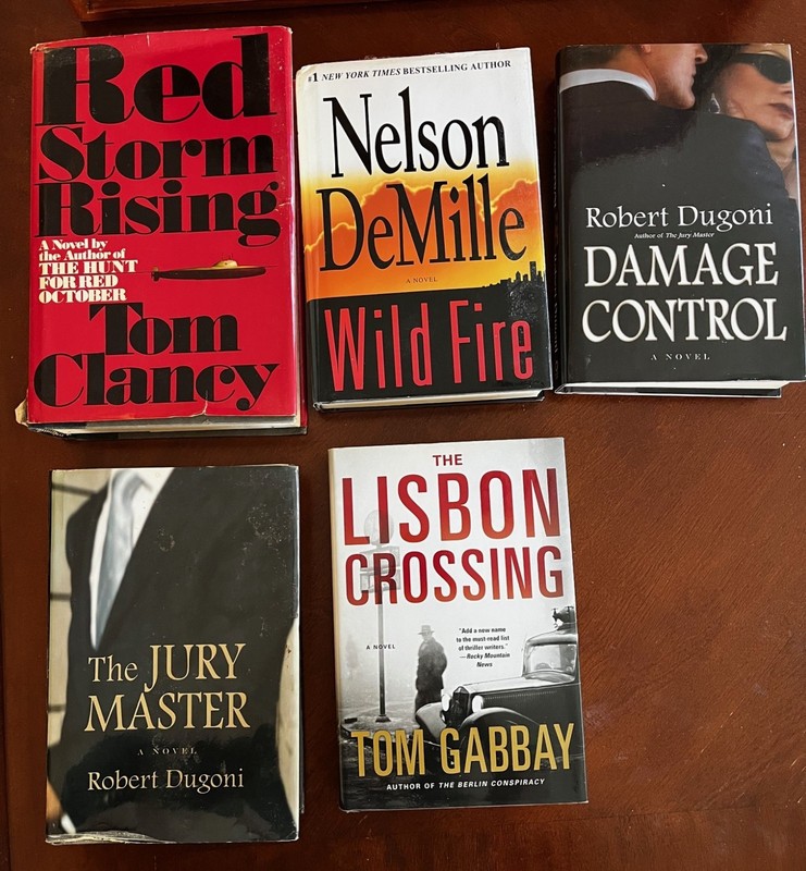 Political Military Conspiracy Thriller Hardback Lot Clancy DeMille Dugoni Gabbay