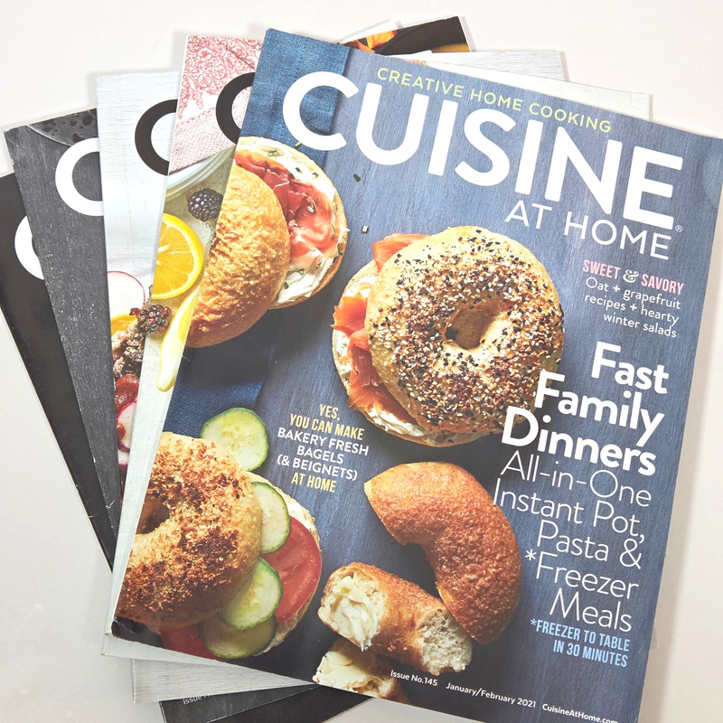Cuisine at Home 2021 Issue 145 146 147 148 149 Creative Home Cooking Lot of 5