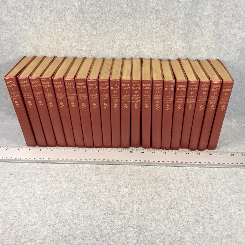 Bret Harte Roaring Camp Edition 20 Volume Collection Antiquarian Writings 1890s