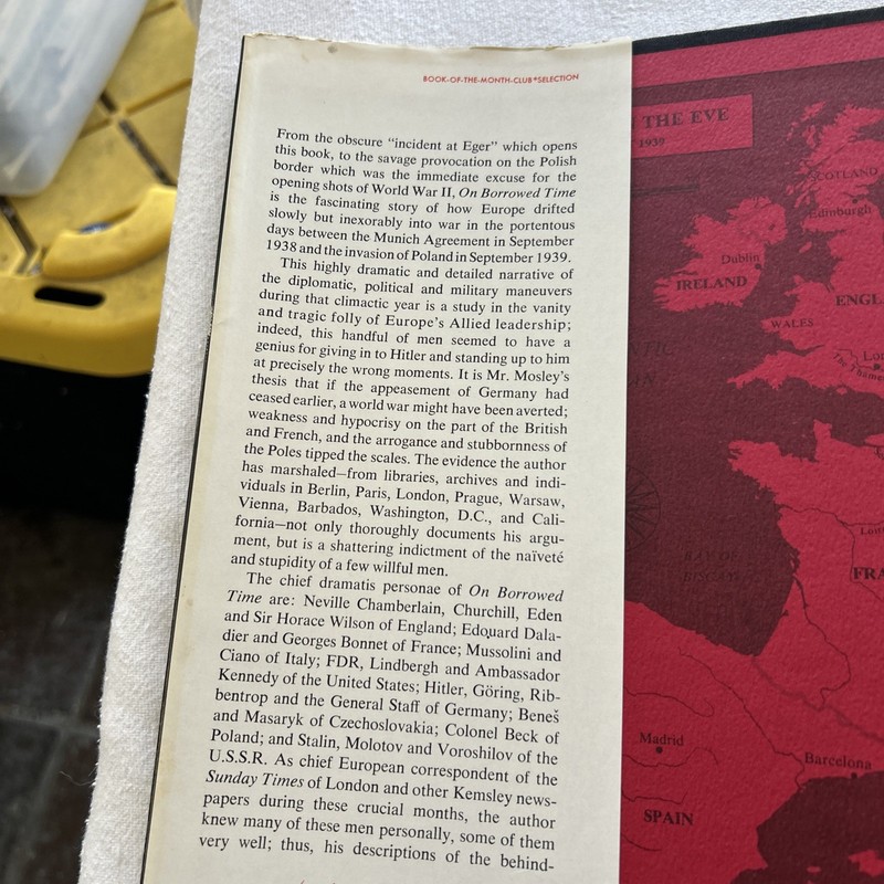 How WWII Began On Borrowed Time Leonard Mosley Hardcover P1 gallery