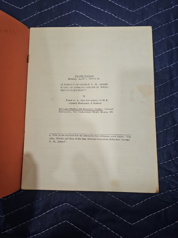 2 Books by Ben-Jochannan THEY ALL LOOK ALIKE ALL. & in pursuit of George G.M. V9 gallery